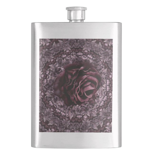 Rose Mandala  Flask (Front)