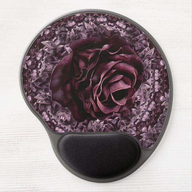 Rose Mandala  Gel Mouse Pad (Front)