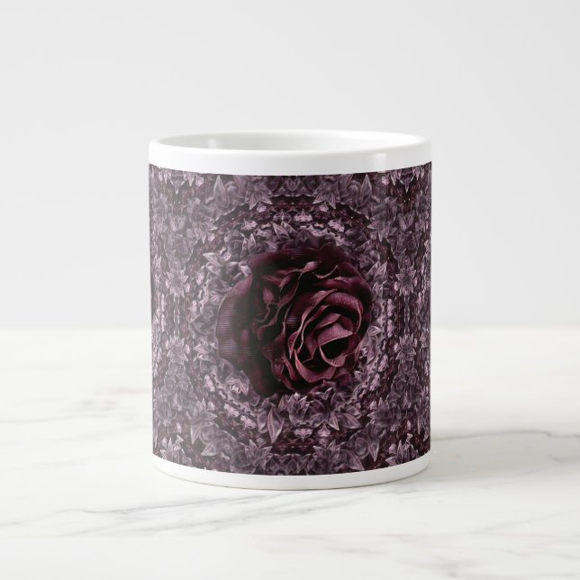 Rose Mandala  Giant Coffee Mug (Front)