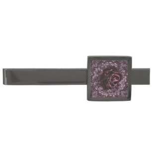 Rose Mandala Gunmetal Finish Tie Bar