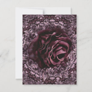 Rose Mandala  Holiday Card