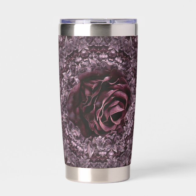 Rose Mandala  Insulated Tumbler (Front)