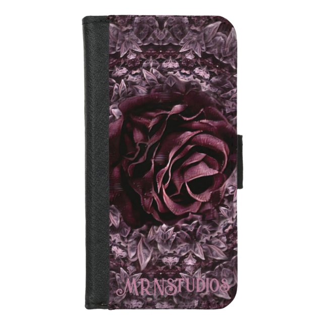 Rose Mandala  iPhone Wallet Case (Front)