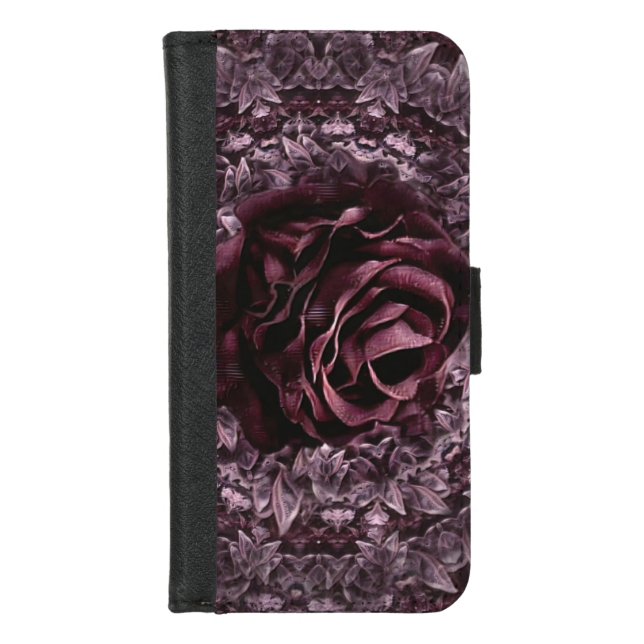 Rose Mandala  iPhone Wallet Case (Front)