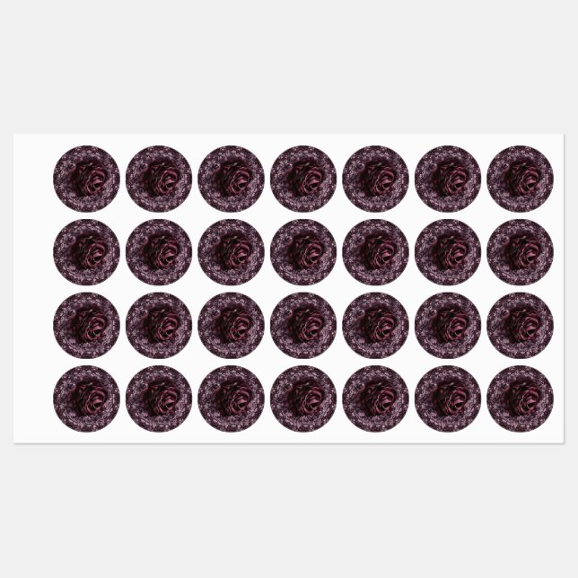 Rose Mandala  Labels (Sheet)
