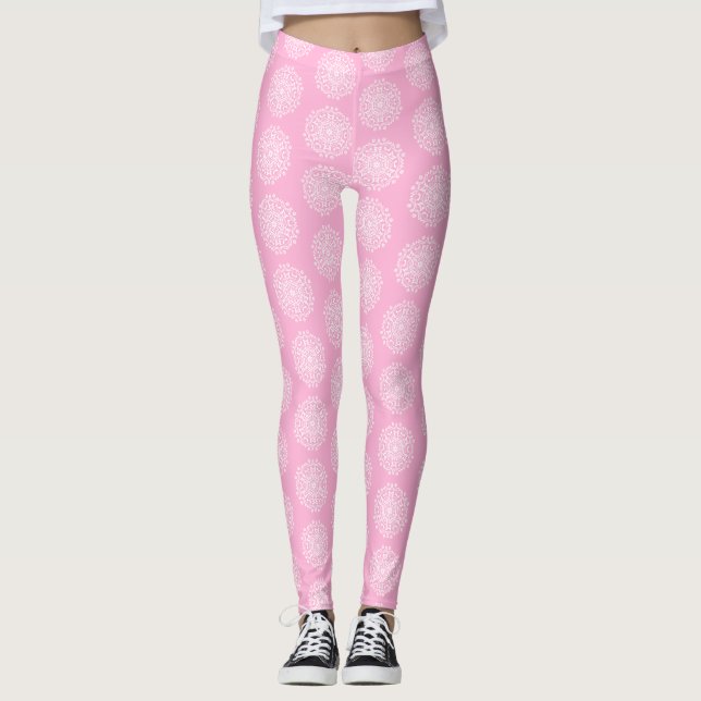 Rose Mandala Leggings (Front)