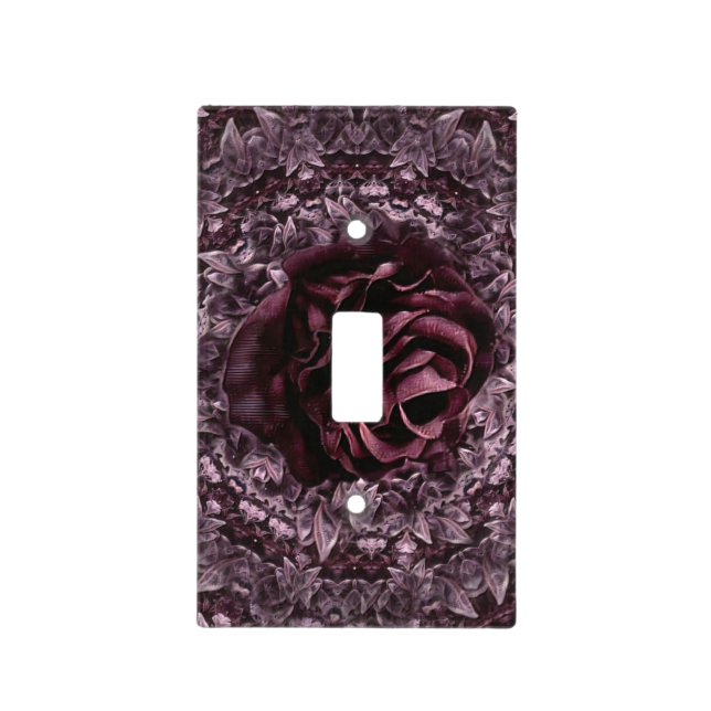Rose Mandala  Light Switch Cover (Front)