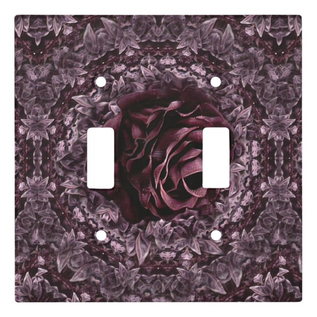 Rose Mandala  Light Switch Cover (Front)