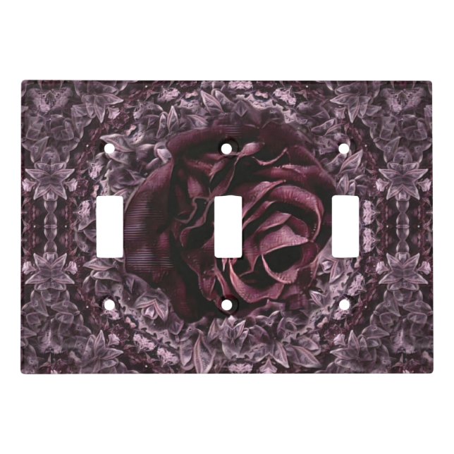 Rose Mandala  Light Switch Cover (Front)