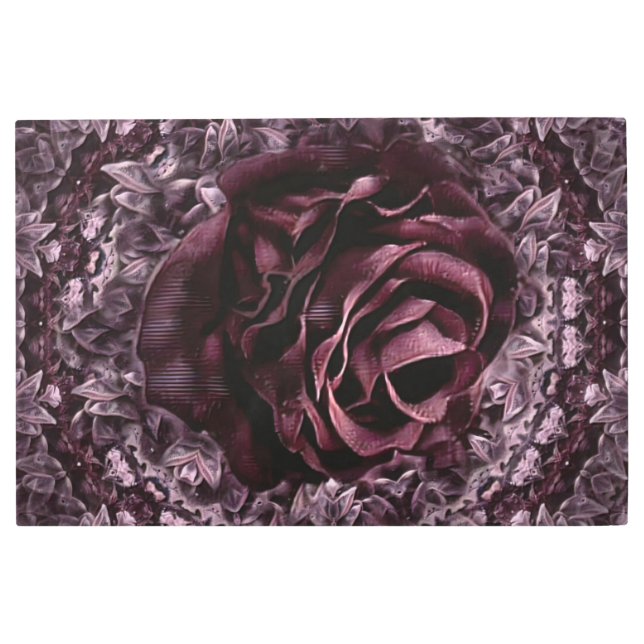 Rose Mandala  Metal Print (Front)