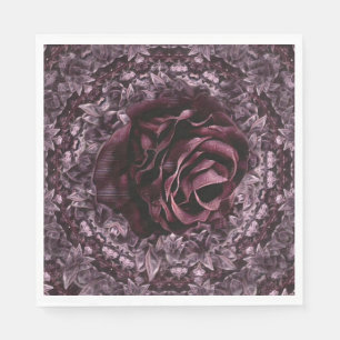 Rose Mandala  Napkins