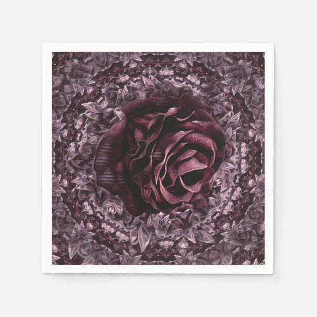 Rose Mandala  Napkins (Front)