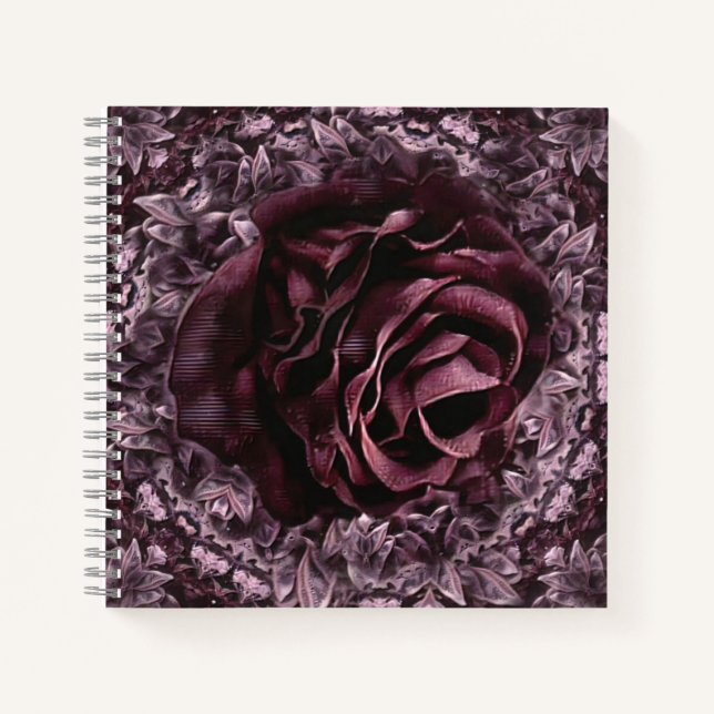 Rose Mandala  Notebook (Front)