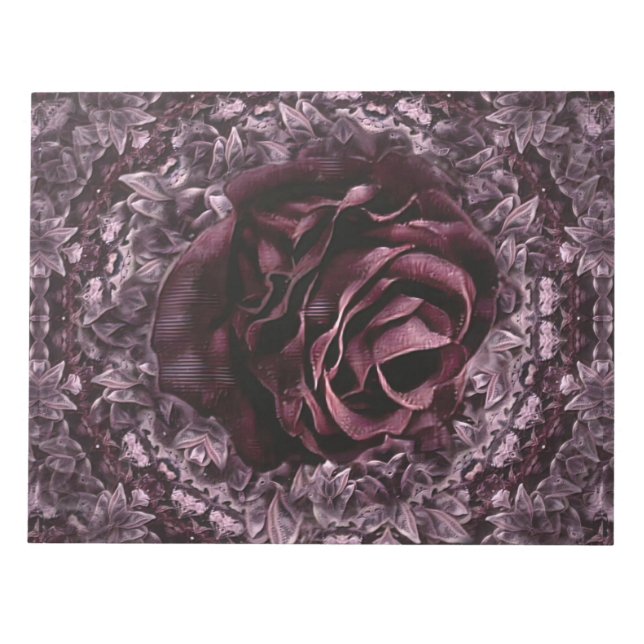 Rose Mandala  Notepad (Front)