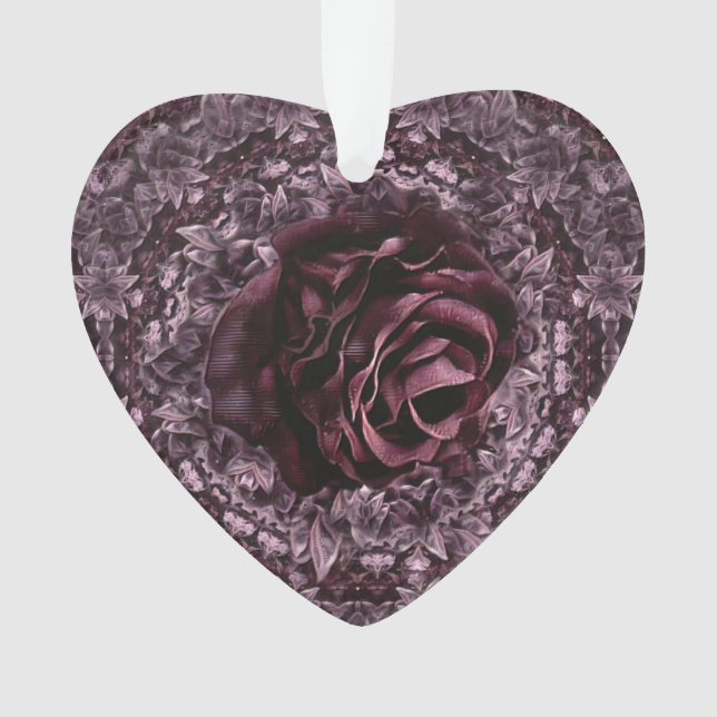 Rose Mandala  Ornament (Front)