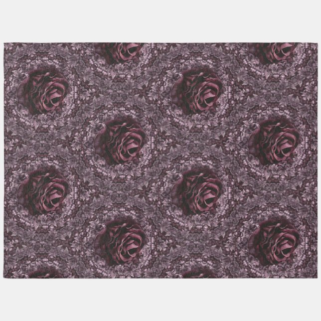 Rose Mandala  Outdoor Rug (Front)