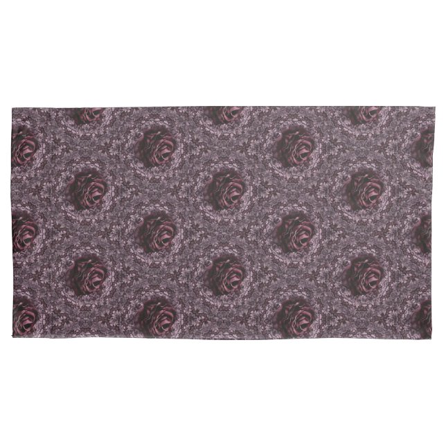 Rose Mandala  Pillow Case (Front)