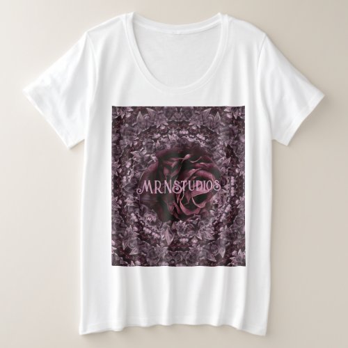 Rose Mandala  Plus Size T_Shirt