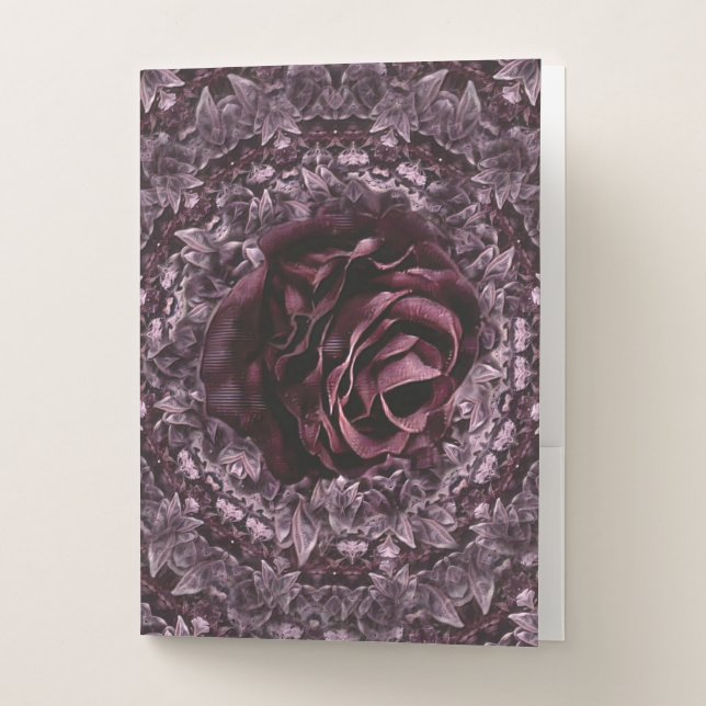 Rose Mandala  Pocket Folder (Front)