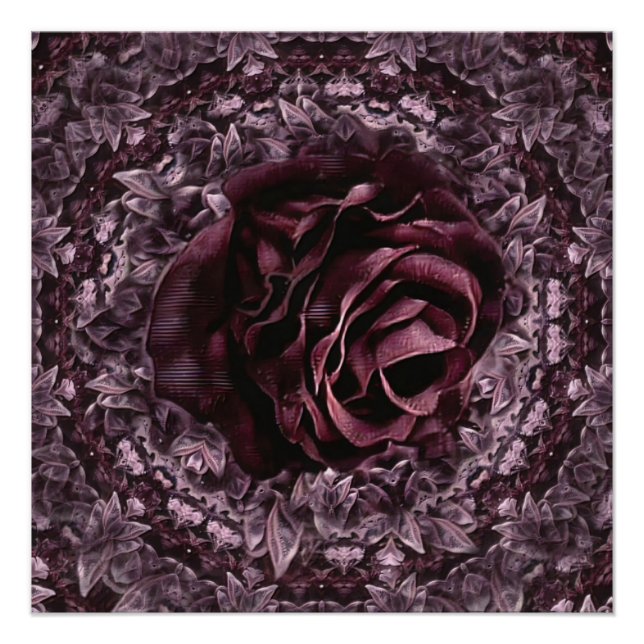 Rose Mandala  Poster (Front)