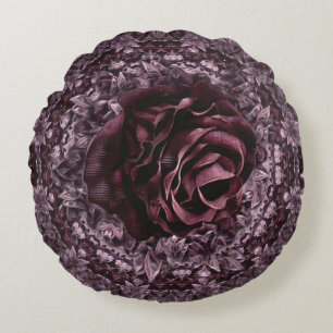 Rose Mandala  Round Pillow