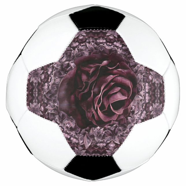 Rose Mandala  Soccer Ball (Front)