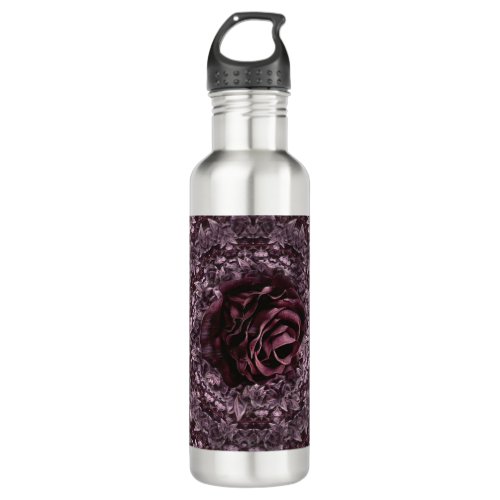 Rose Mandala  Stainless Steel Water Bottle