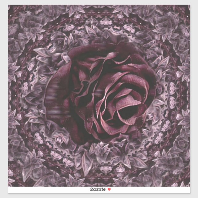 Rose Mandala  Sticker (Sheet)