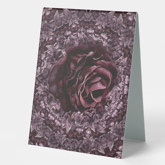 Rose Mandala  Table Tent (Front)
