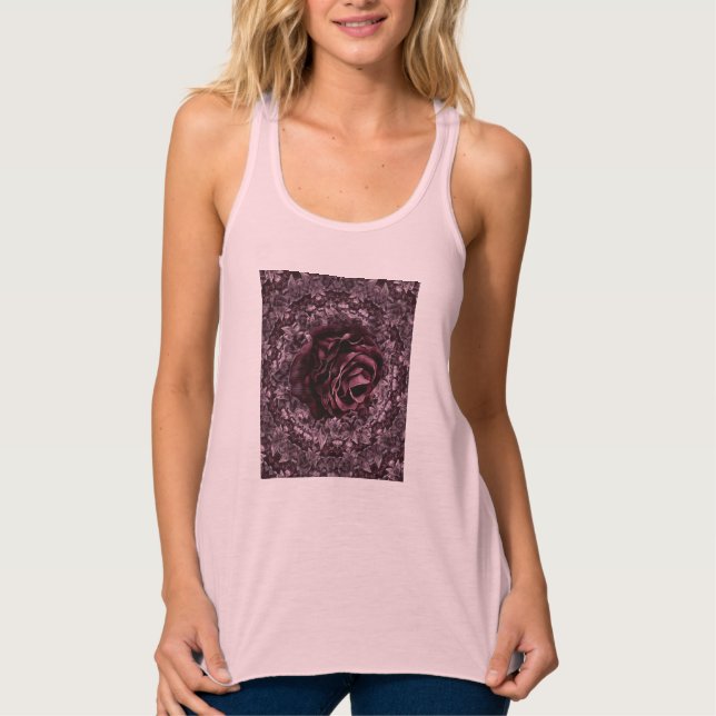 Rose Mandala  Tank Top (Front)