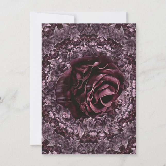 Rose Mandala  Thank You Card (Front)