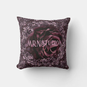 Rose Mandala Throw Pillow