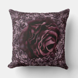 Rose Mandala Throw Pillow