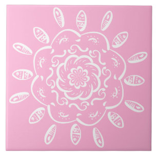 Rose Mandala Tile