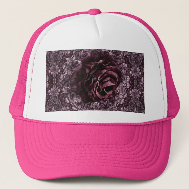 Rose Mandala  Trucker Hat (Front)