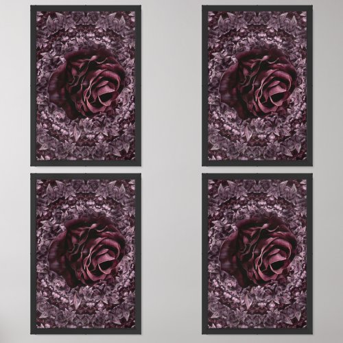 Rose Mandala  Wall Art Sets