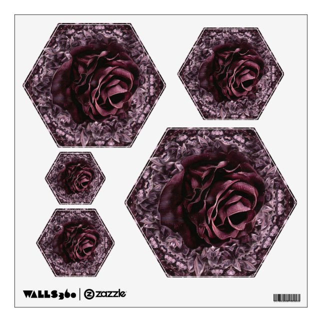 Rose Mandala  Wall Decal (Front)