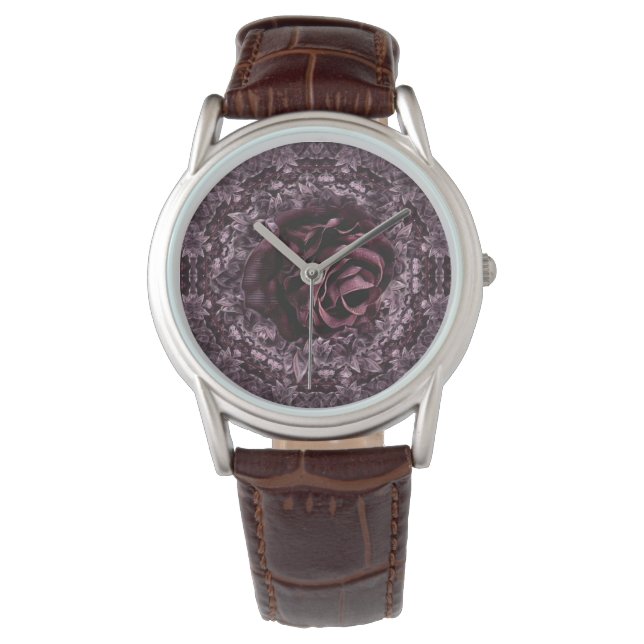 Rose Mandala  Watch (Front)