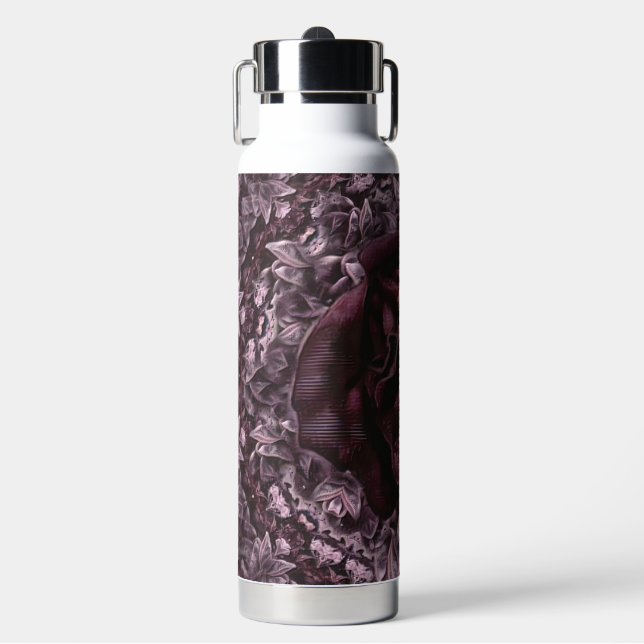 Rose Mandala  Water Bottle (Front)