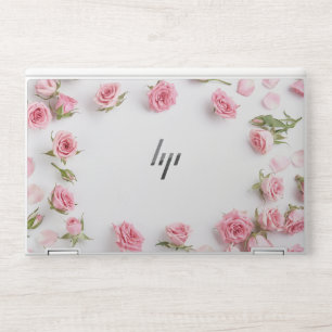 Rose marble HP laptop skin