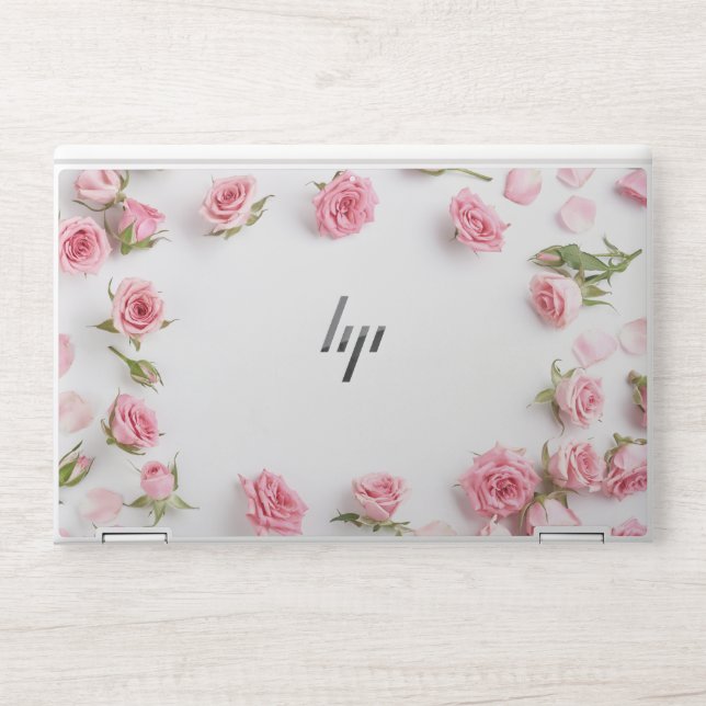 Rose marble HP laptop skin (Front)
