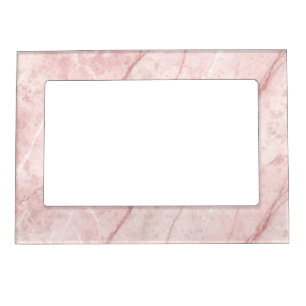 Rose Marble Organic Dusty Rose Blush Magnetic Frame