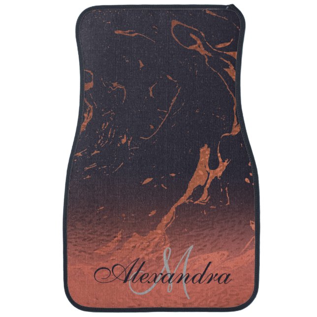 Rose Marble Texture Car Floor Mat (Front)
