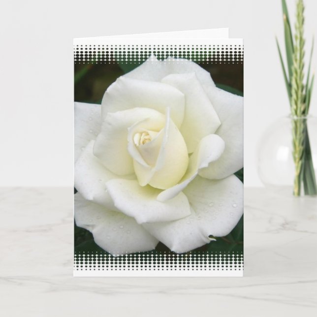 Rose Meanings Greeting Card (Front)