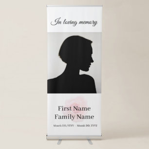Rose memorial retractable banner