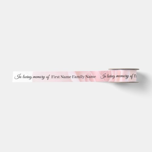 Rose memorial ribbon