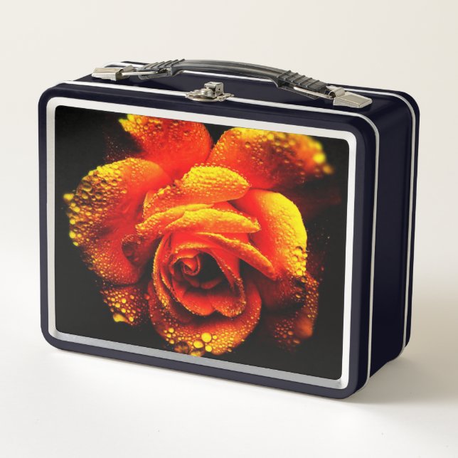 Rose Metal Lunch Box (Front)