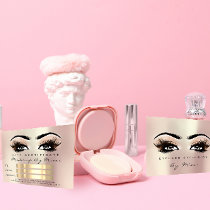 Rose Metallic Lash Makeup Artist Certificate Gift Cards