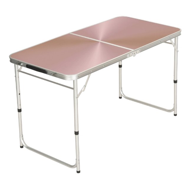 Rose Metallic Pong Table (Angled)