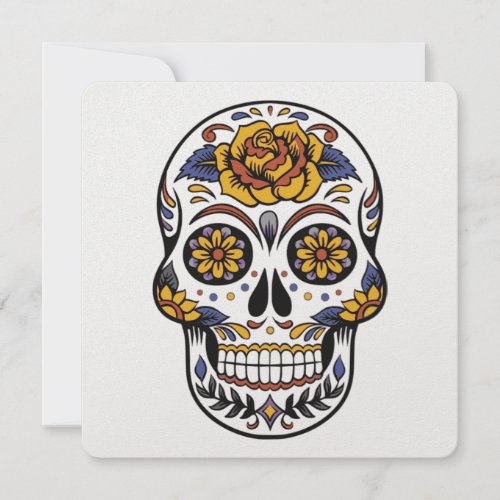 Rose Mexican Sugar Skull Day of the Dead